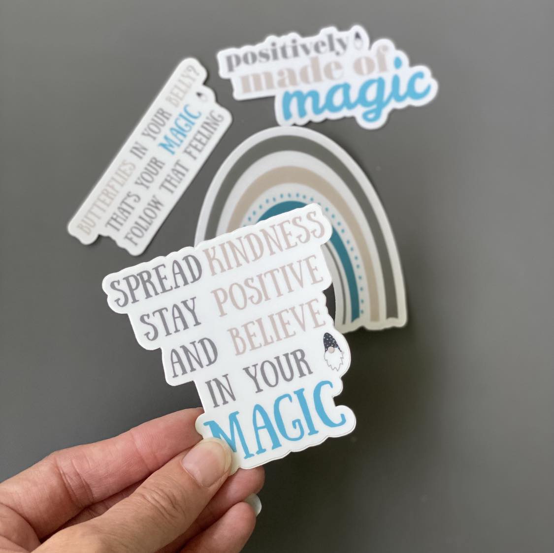 Magic Sticker Bundle - Set of 4 Waterproof Vinyl Stickers