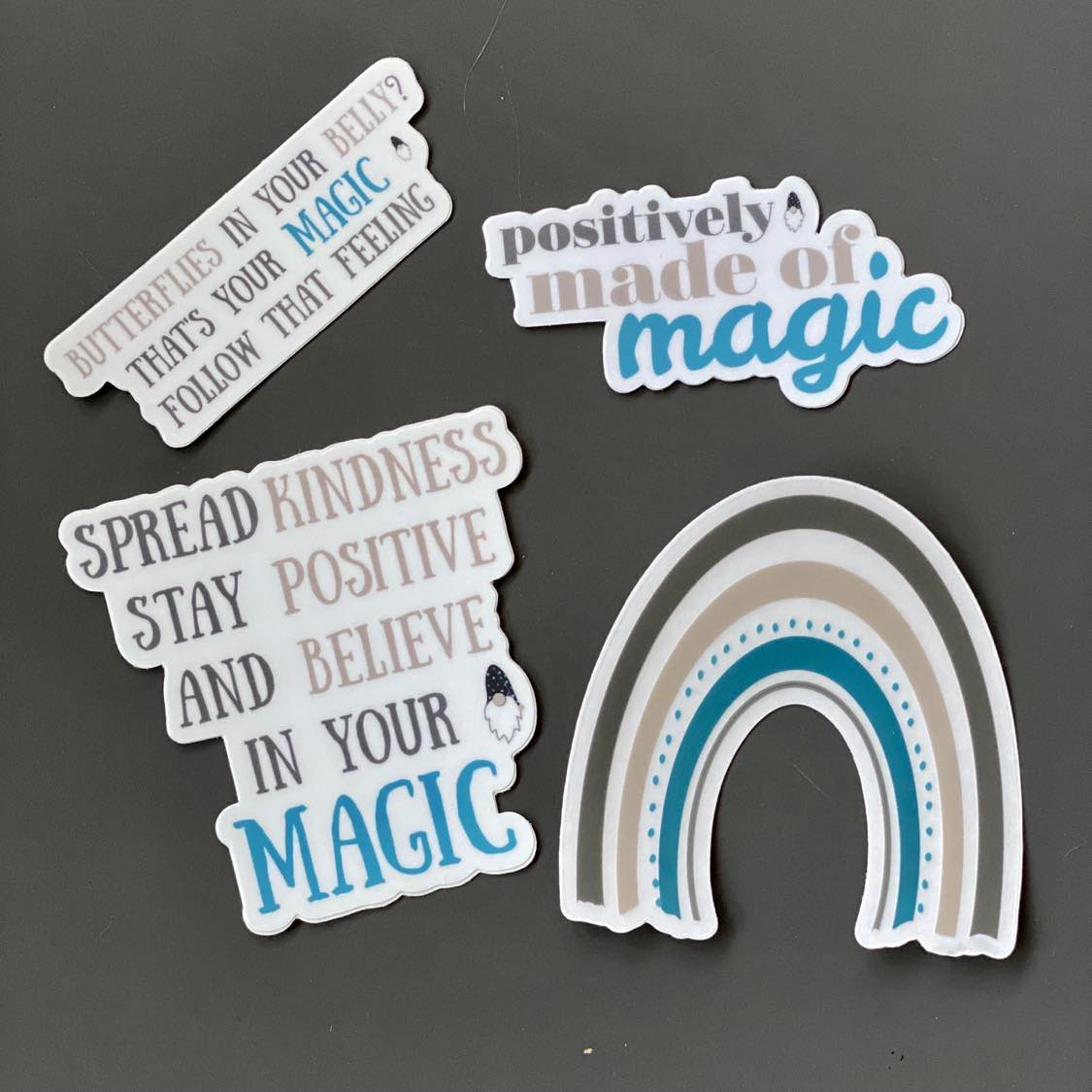 Magic Sticker Bundle - Set of 4 Waterproof Vinyl Stickers