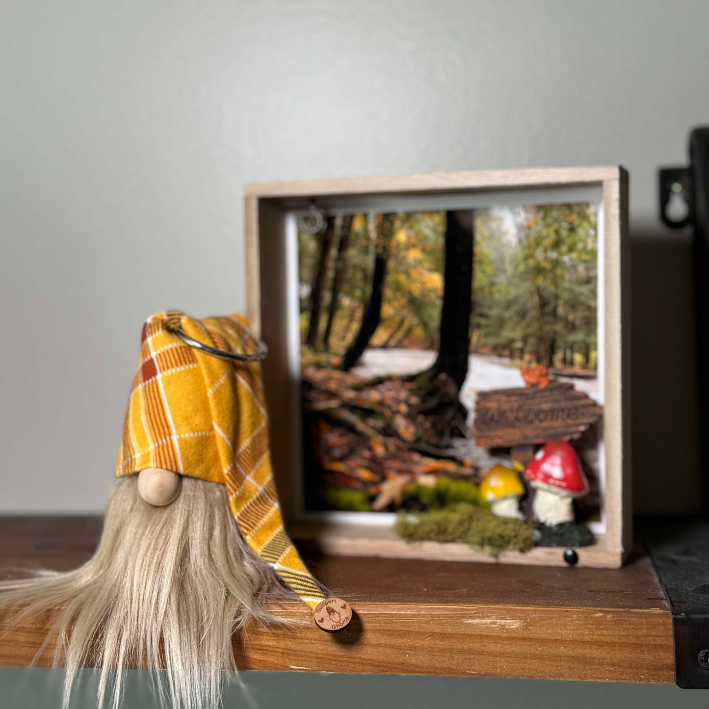 Gift Set - Welcome Gnome Forest Decor Gift set with 4" Plush Gnome