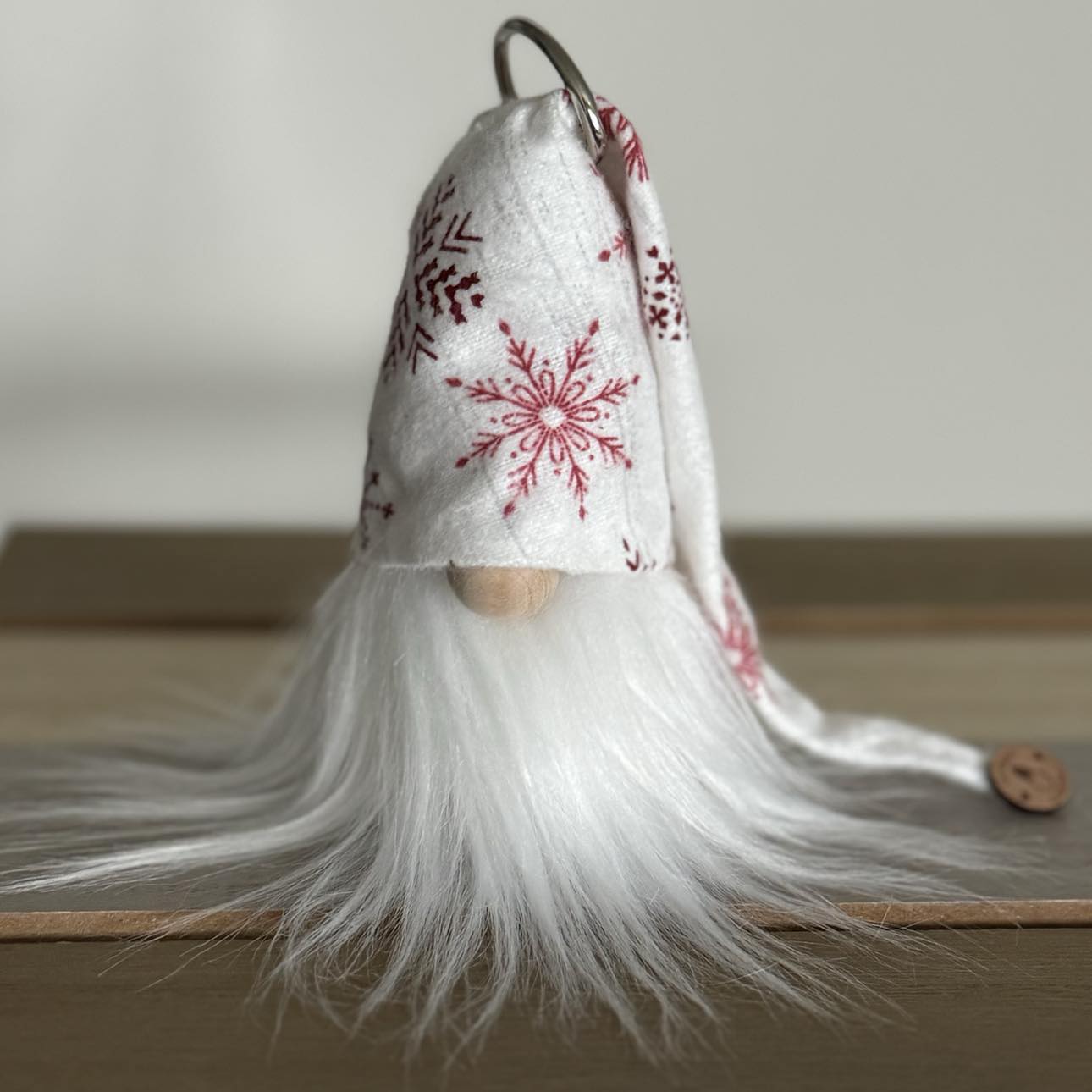 DIY Mini Gnome - Make Your Own Christmas Farmhouse Gnome - Holiday Home Decor - Gnome Ornament - Farmhouse Winter Snowflake Decor