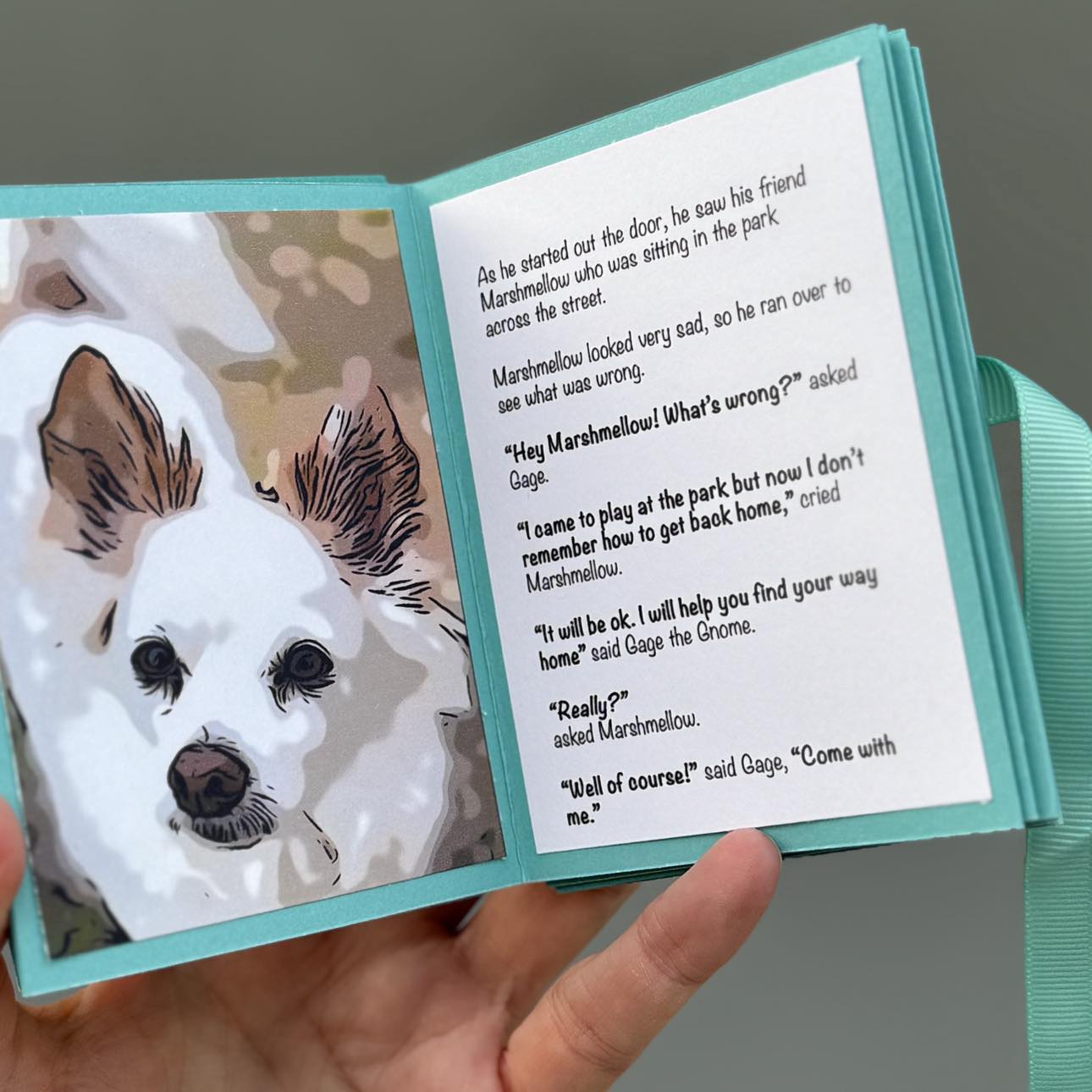 Printable Mini Story Book - The Gnome and the Marshmellow - Childrens Story Book
