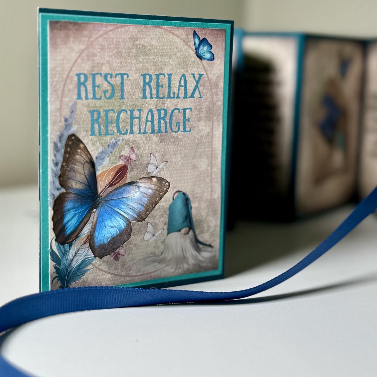 Printable Mini Journal & Story Book with Tutorial - Rest Relax and Recharge!