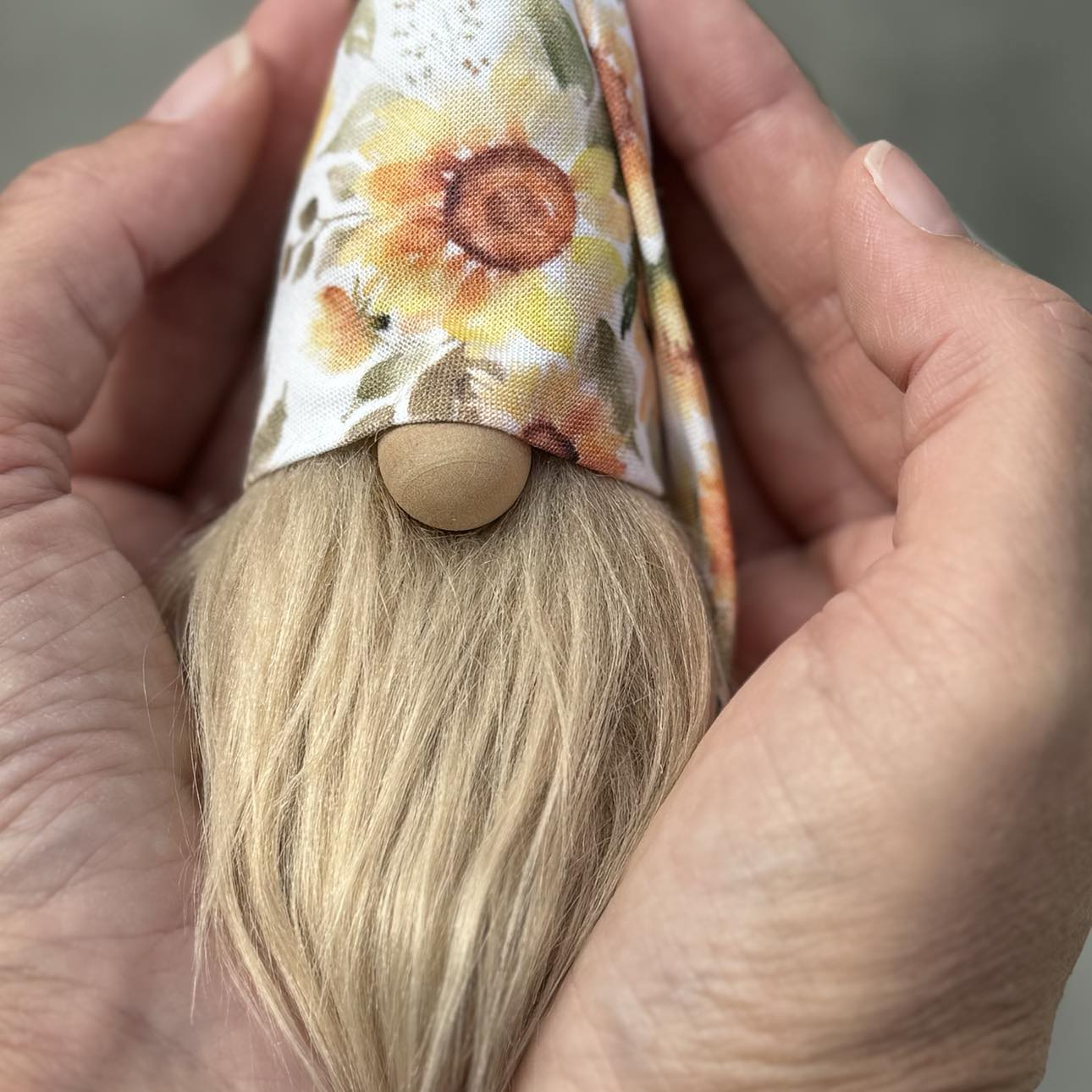 DIY Gnome - Make Your Own Sunflower Gulfport Gnome - 4" Plush Gnome Sunflower Love