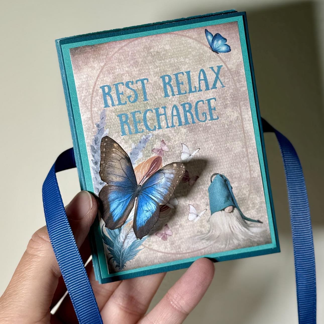Printable Mini Journal & Story Book with Tutorial - Rest Relax and Recharge!