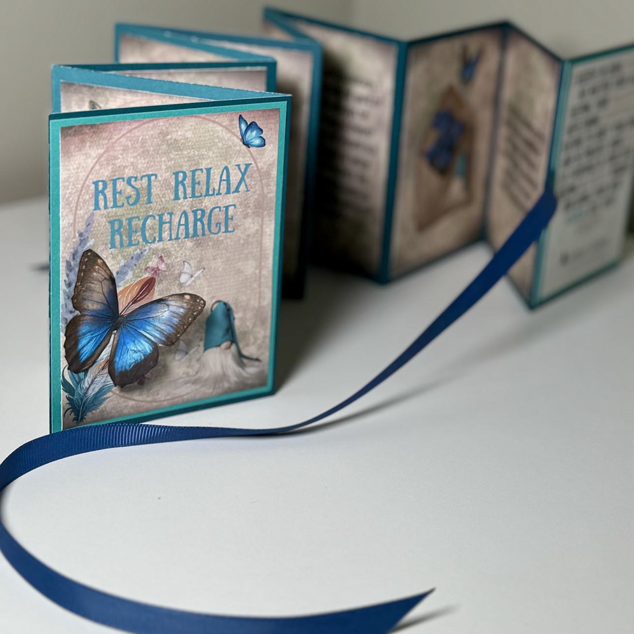 Printable Mini Journal & Story Book with Tutorial - Rest Relax and Recharge!