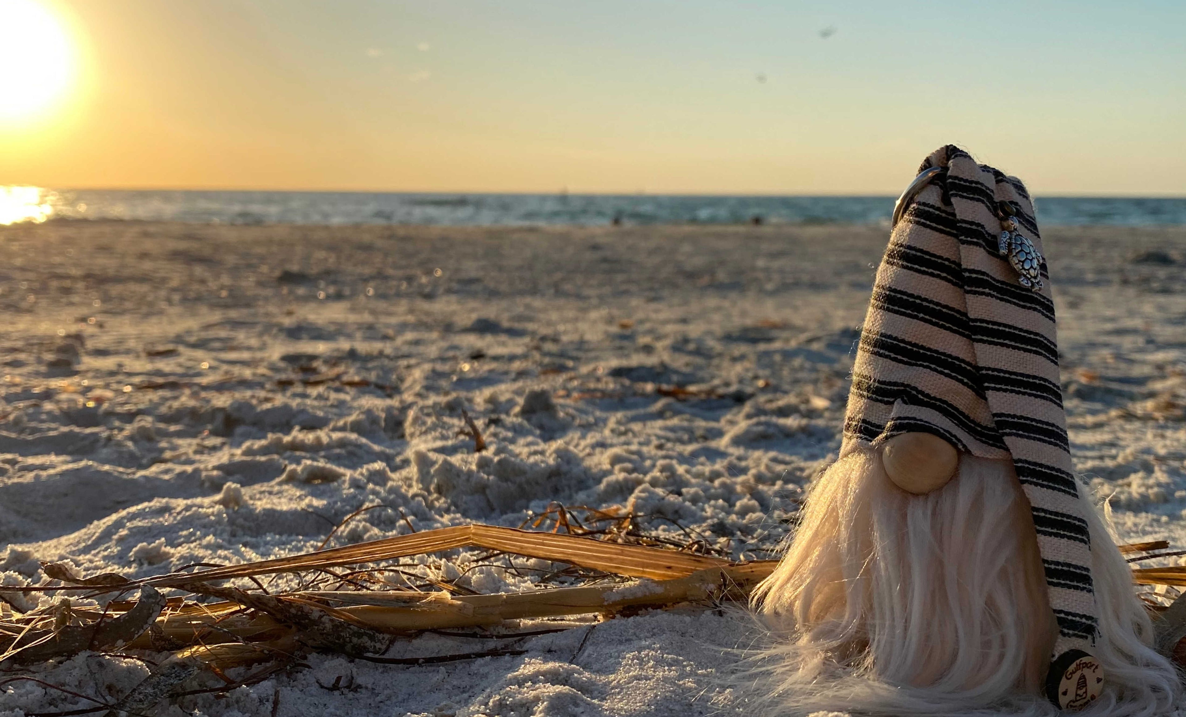 Gulfport Gnome at Sunset