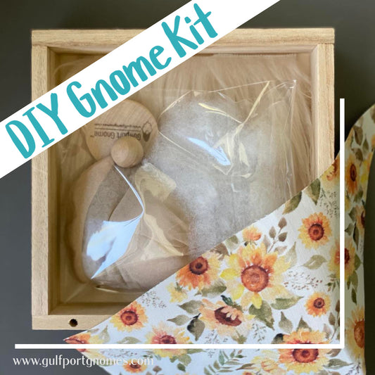 DIY Gulfport Gnome - Make Your Own Sunflower Gulfport Gnome™ - 4" Plush Gnome Sunflower Love
