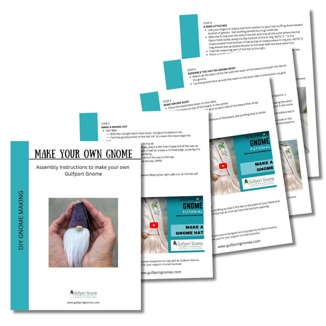 DIY Mini Gnome - Make Your Own 4" Plush Gulfport Gnome - Midnight Stars Theme