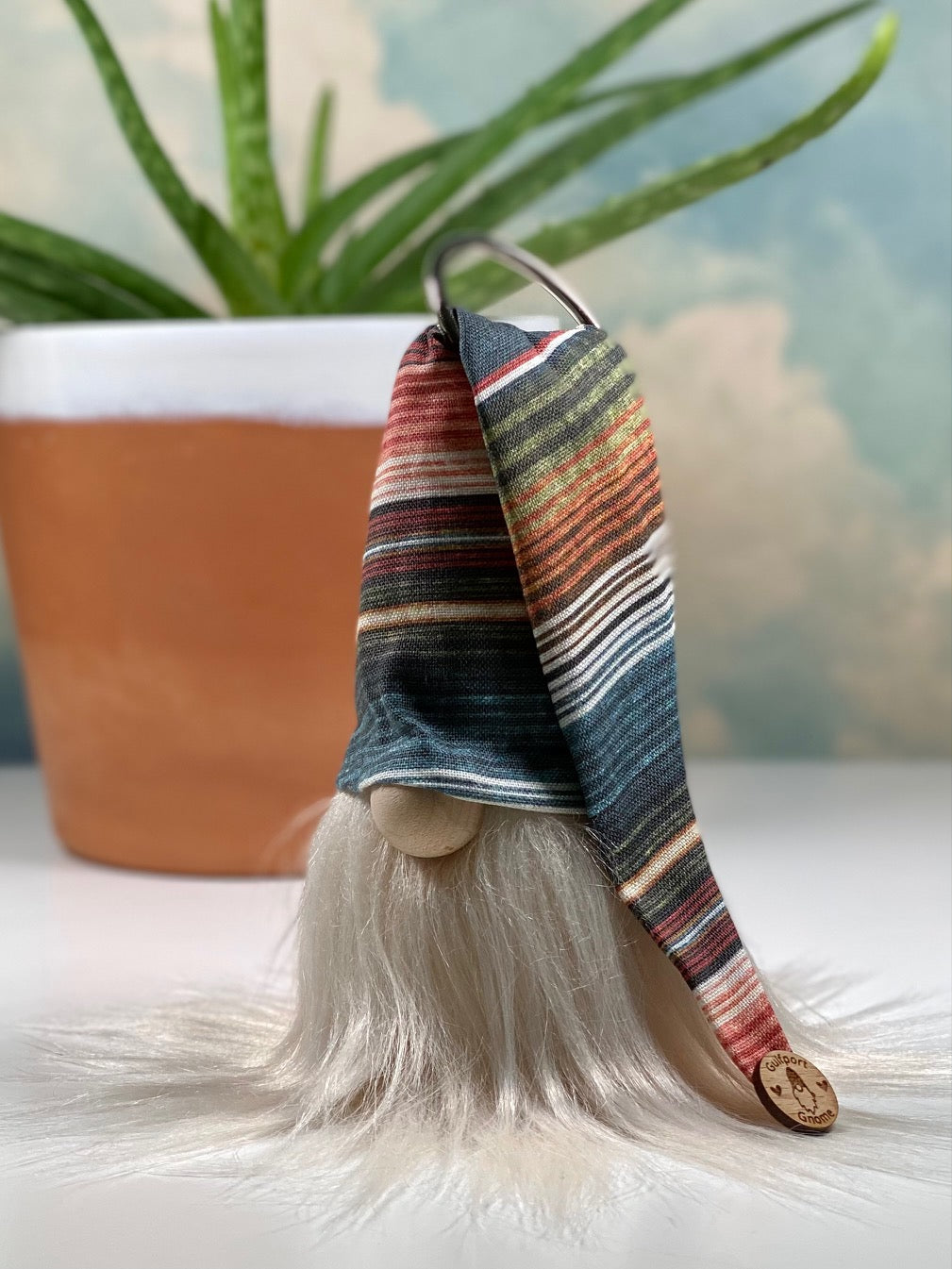 Gulfport Gnome™ - Texas Serape Collectible Decor- 4" Plush Gnome - Multi Colored Desert Decor