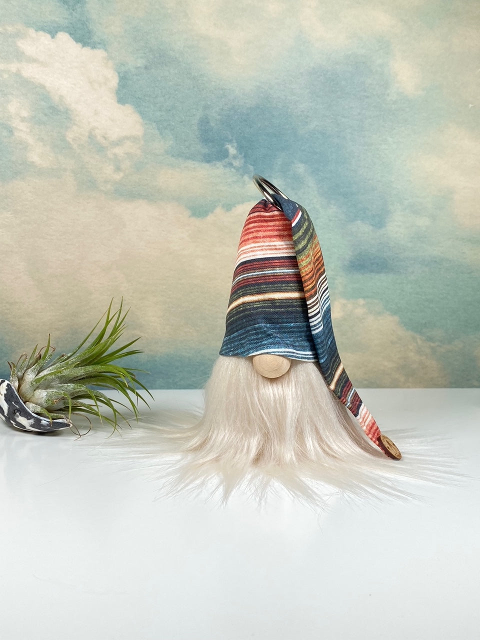 Gulfport Gnome™ - Texas Serape Collectible Decor- 4" Plush Gnome - Multi Colored Desert Decor