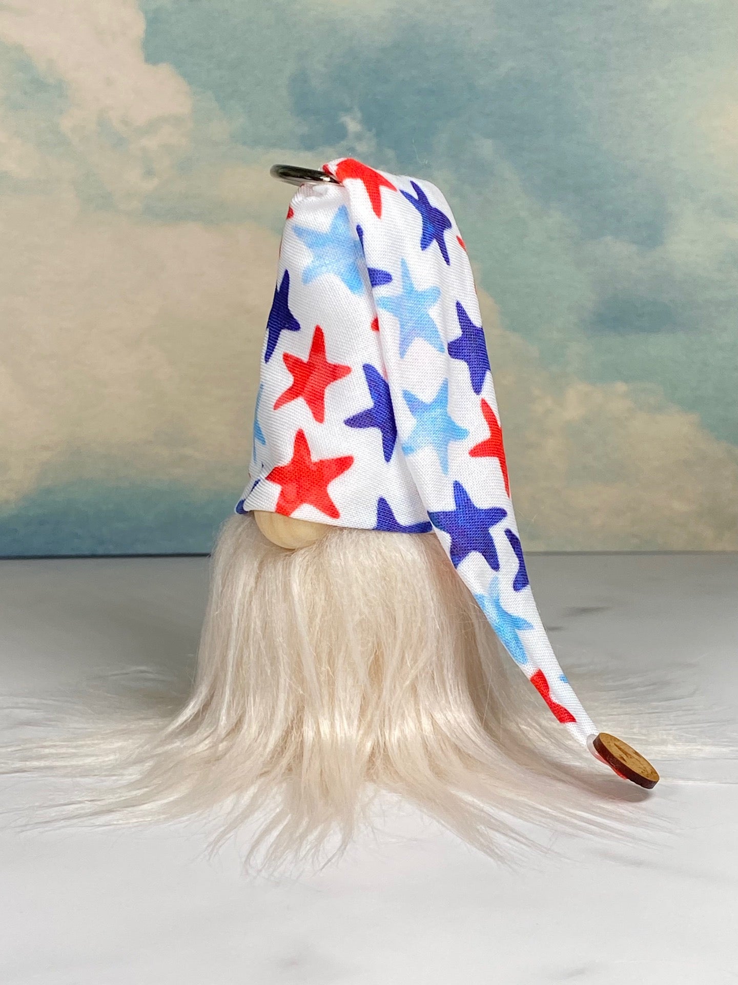 Gulfport Gnome™ - Independence Stars Gnome- 4" Plush Mini Americana Decor
