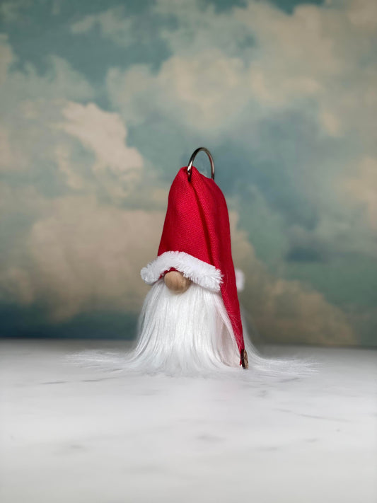 Gulfport Gnome™ - Christmas Santa Gnome - Holiday Home Decor - Gnome Ornament - Santa Hat Gnome Ornament