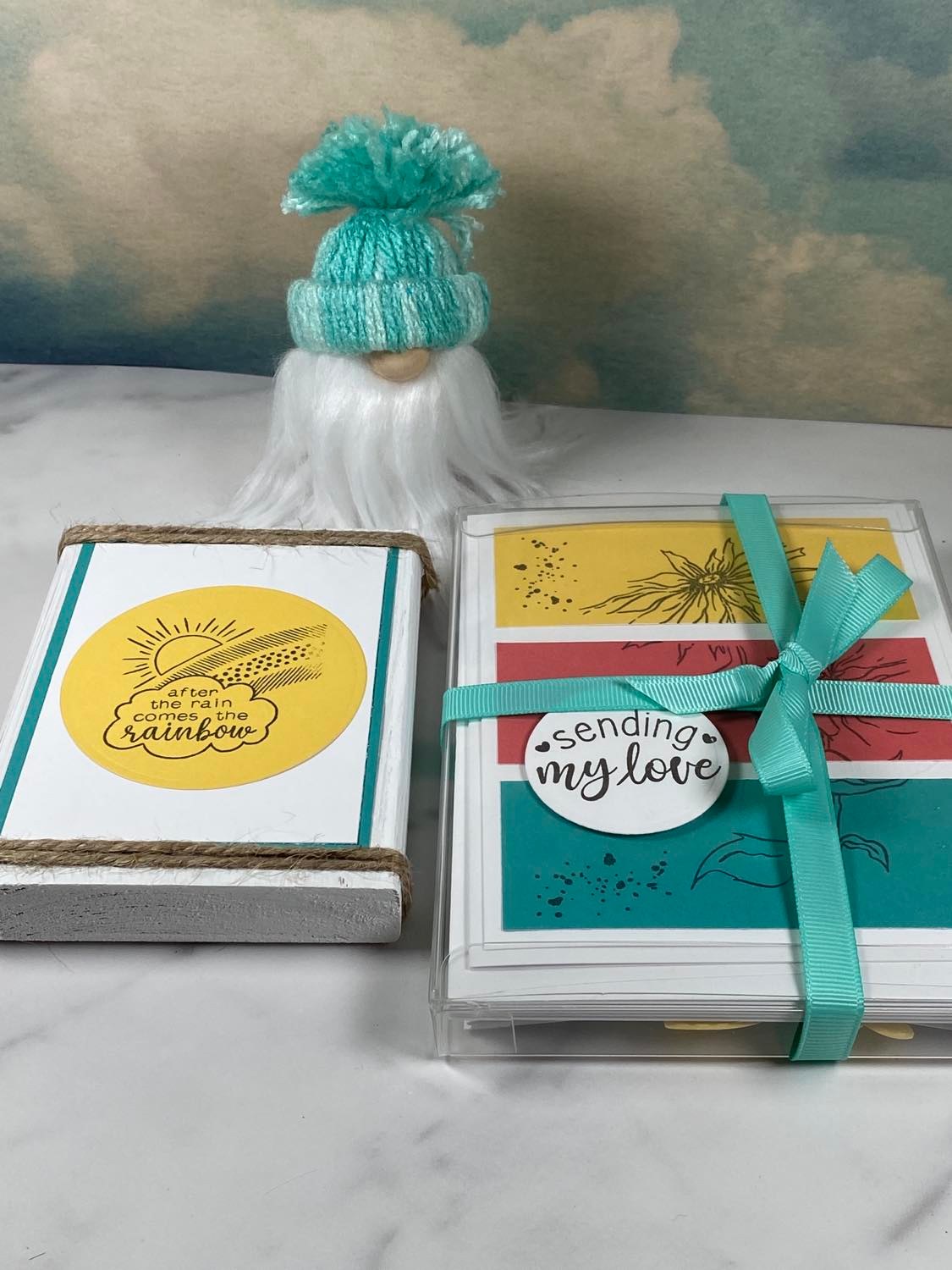 Gift Set - Sending Love NORTHERN Gnome Gift set with Card Making Kit