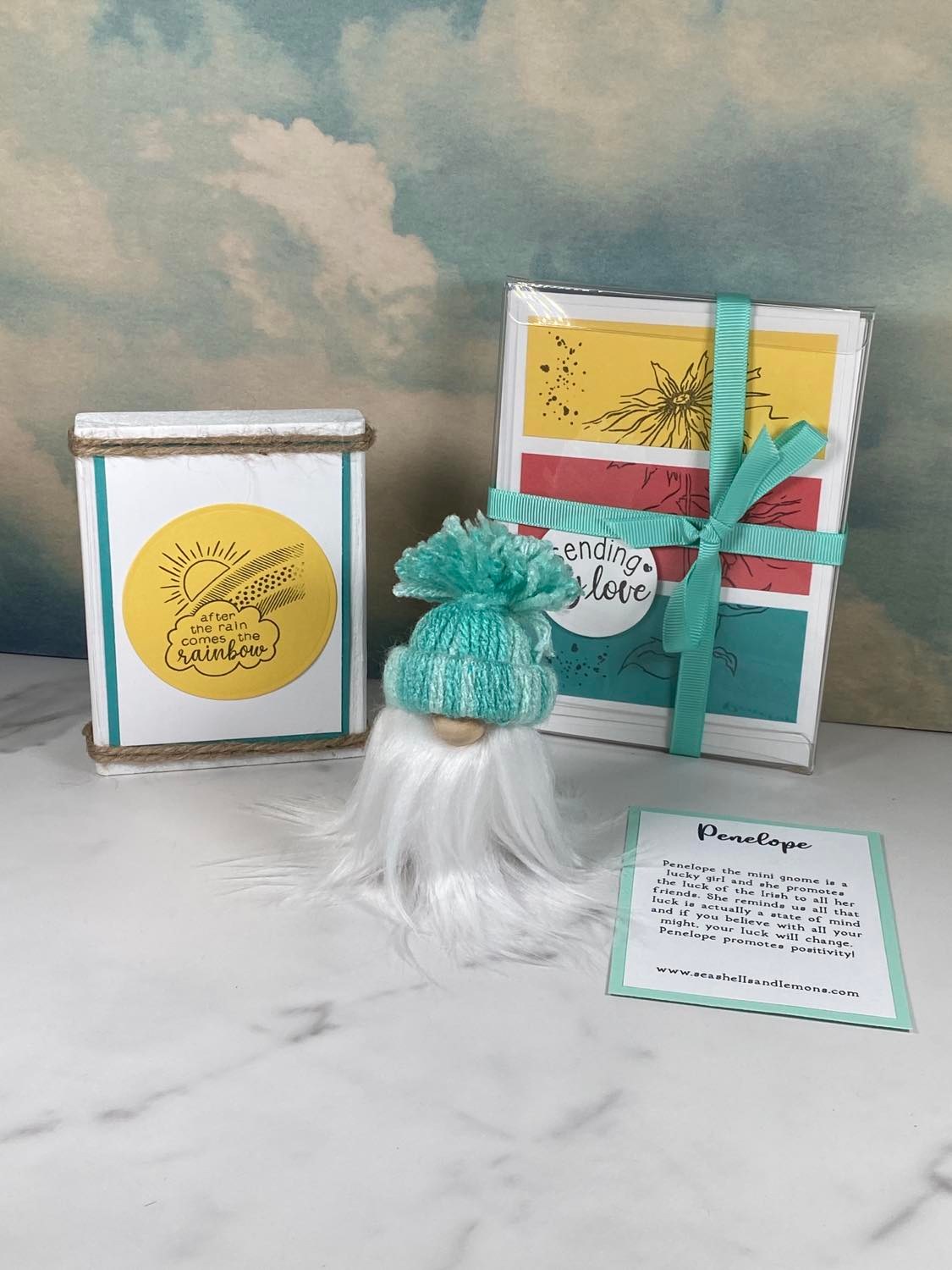 Gift Set - Sending Love NORTHERN Gnome Gift set with Card Making Kit