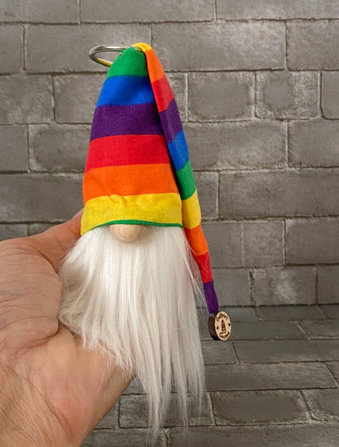 Gulfport Gnome™-Gay Pride LGBT Decor - 4" Plush Mini Rainbow Gnome to Celebrate LGBT Pride