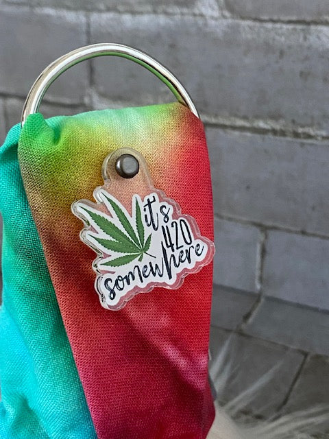 Gulfport Gnome™-Its 420 Somewhere- Funny Tie Dye Decor - Plush Mini Gnome