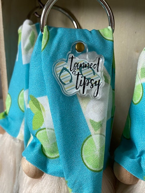 Gulfport Gnome™-Tanned & Tipsy Beach Decor- 4" Plush Mini Vacation Beach Bag Accessory