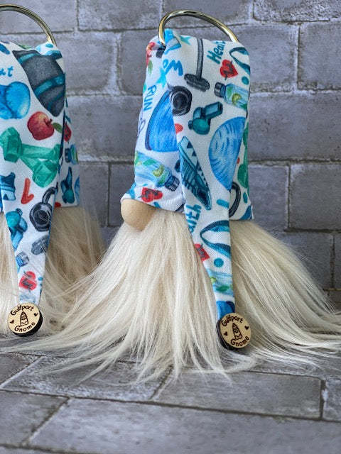 Gulfport Gnome™ - Fitness Decor - 4" Plush Mini Workout Gnome - Inspirational Decor