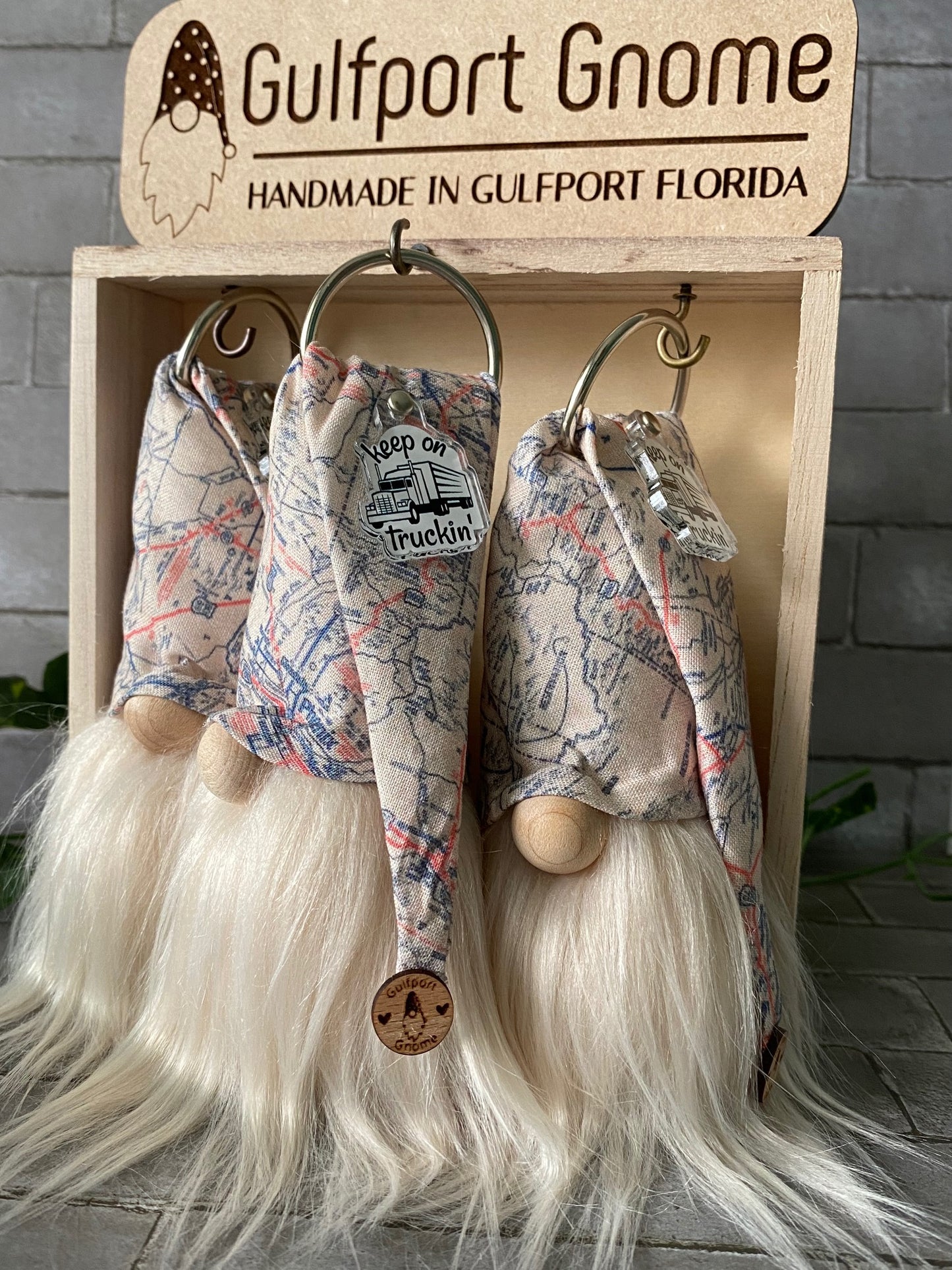 Gulfport Gnome™-Keep on Truckin Decor - 4" Plush Truckers Decor Gnome