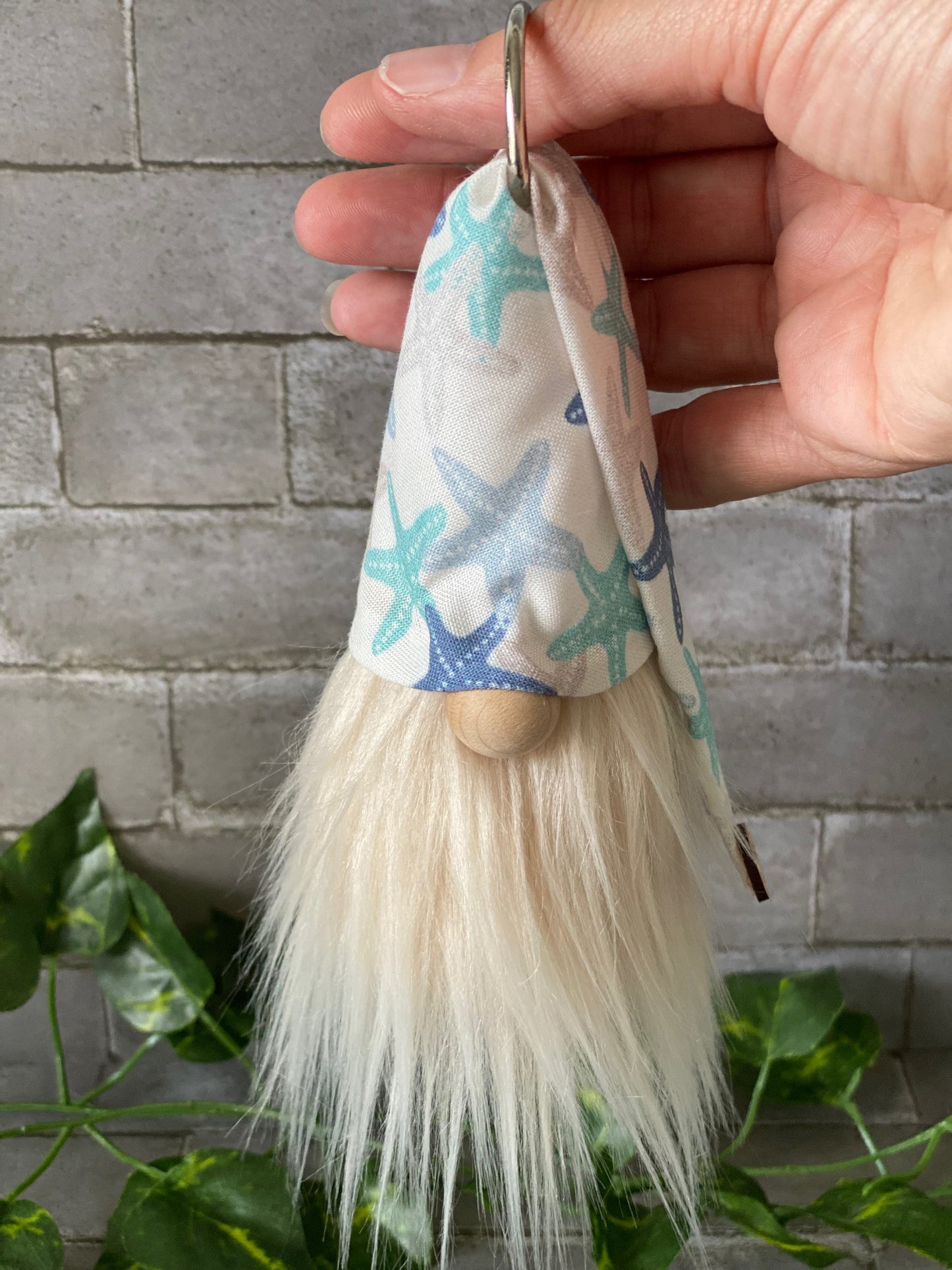 Gulfport Gnome™-Blue Starfish- 4" Plush Beach Home Decor Gnome