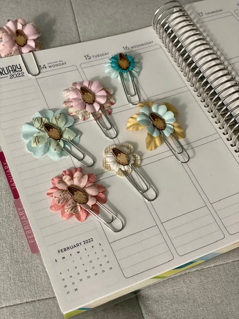 Gnome Journal Clip - Set of 3 Large paperclips with gnome embellishments