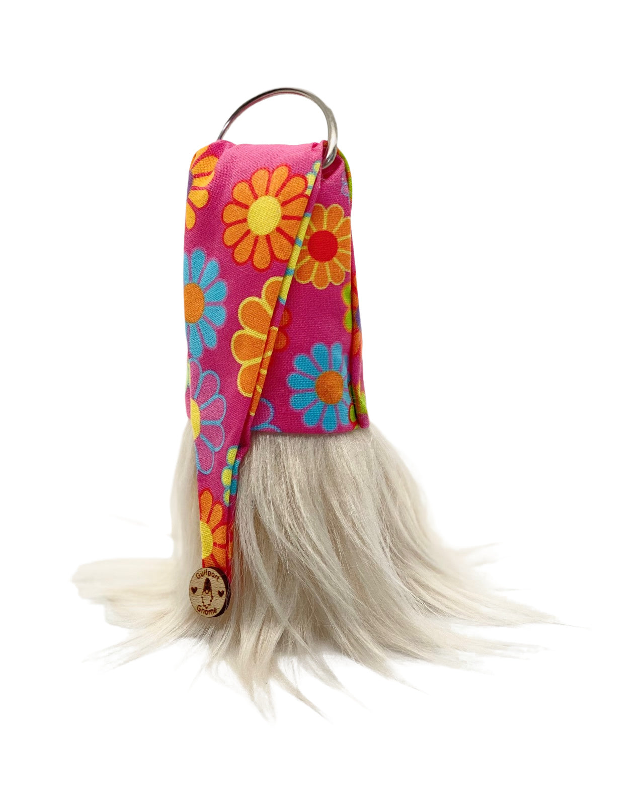 Gulfport Gnome™-Hippie Flowers Boho Decor - Plush Pink Gnome 4"
