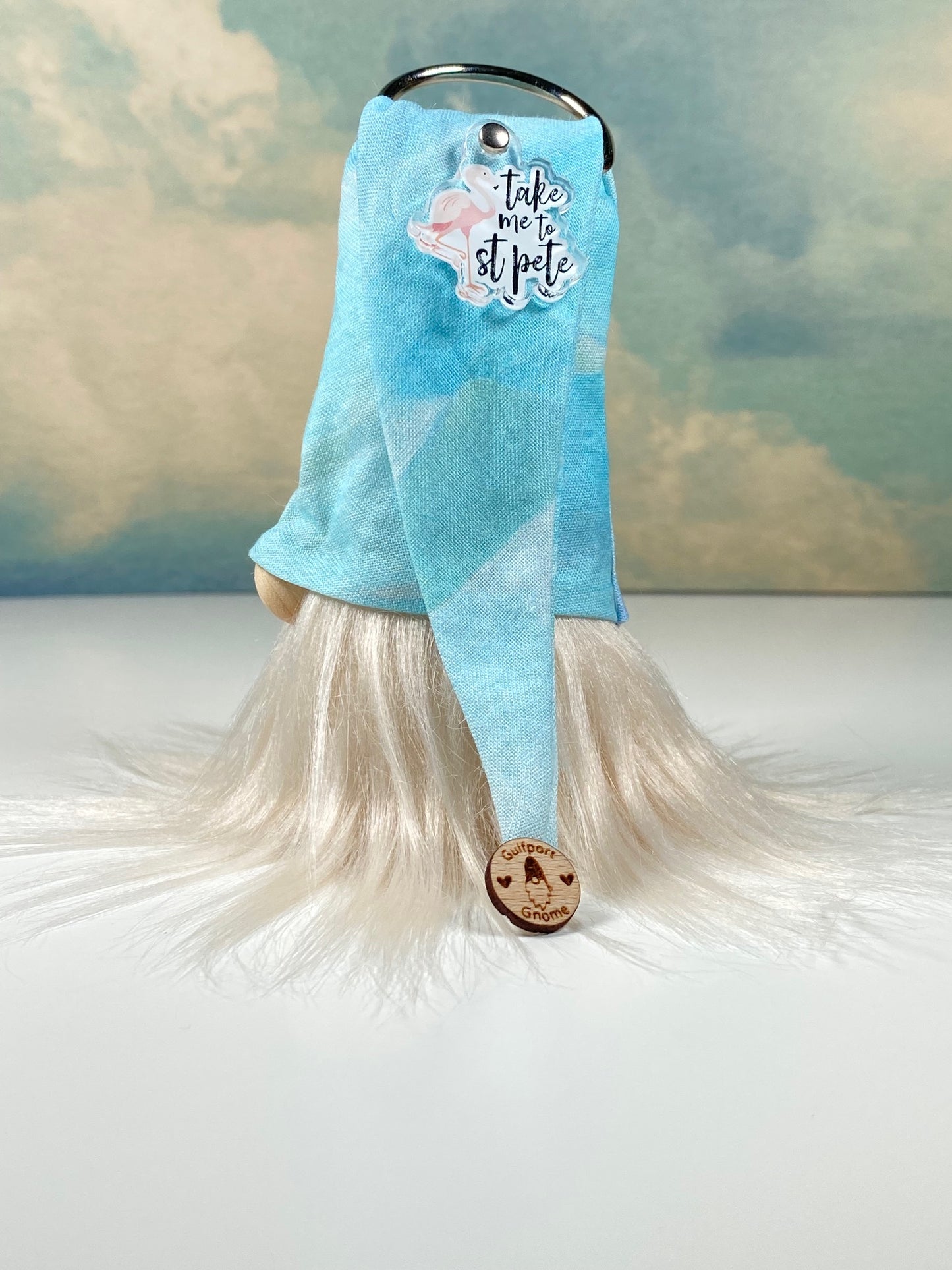 Gulfport Gnome™-St Petersburg Souvenir - 4" Plush Take me to St Pete Mini Gnome