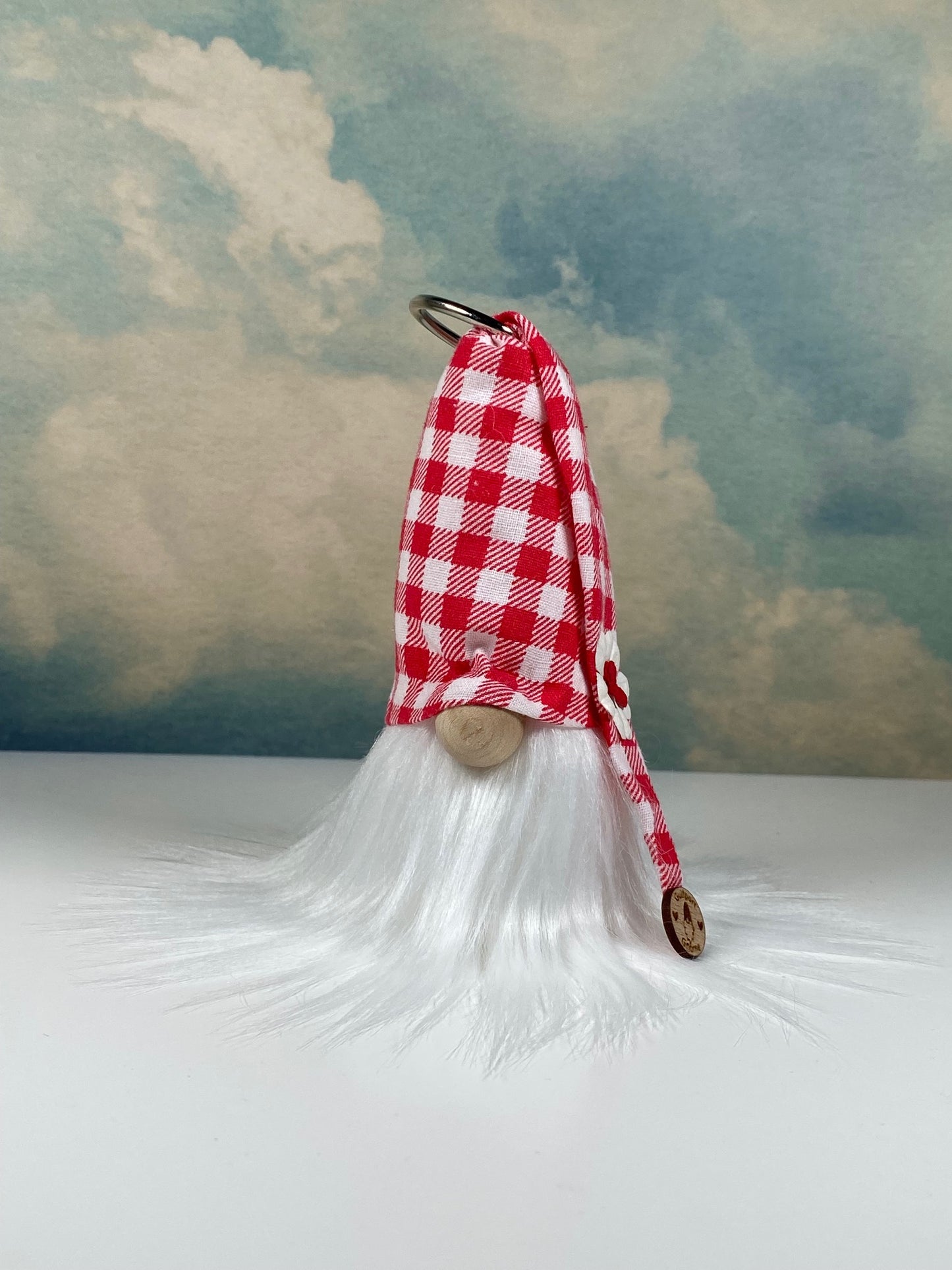 Gulfport Gnome™ - Red and White Collectible Decor- 4" Plush Gnome - Red Decor