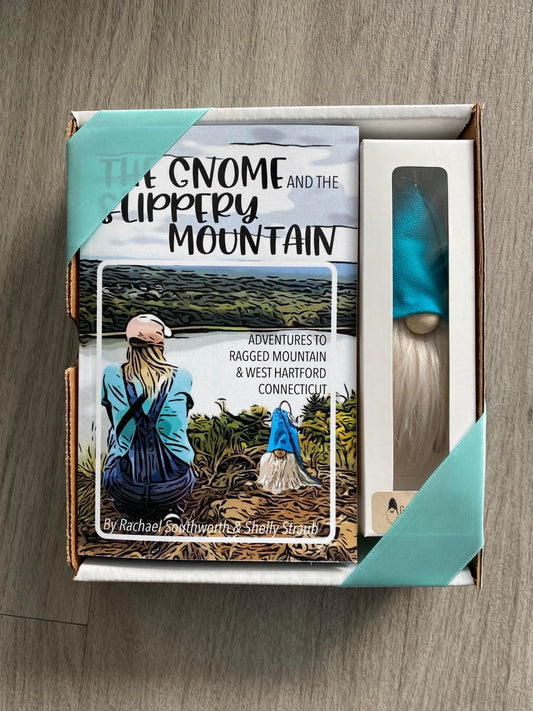 Book and Gnome Gift Set - Plush Adventure Gnome and Children's Story Book-The Gnome and the Slippery Mountain