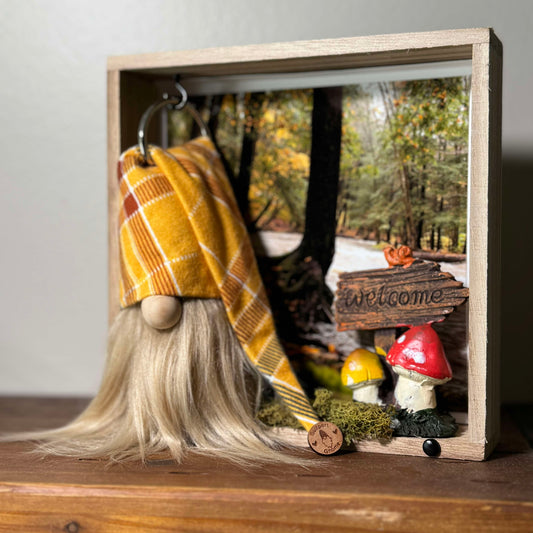 Gift Set - Welcome Gnome Forest Decor Gift set with 4" Plush Gnome