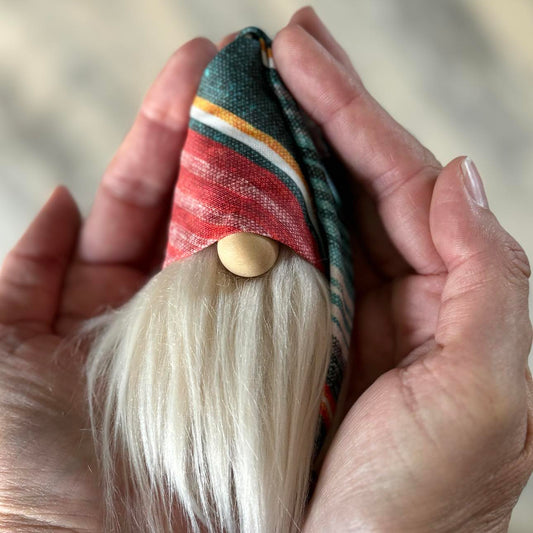 DIY Mini Gnome - Make Your Own Collectible Decor- 4" Plush Gnome - Multi Colored Desert Decor