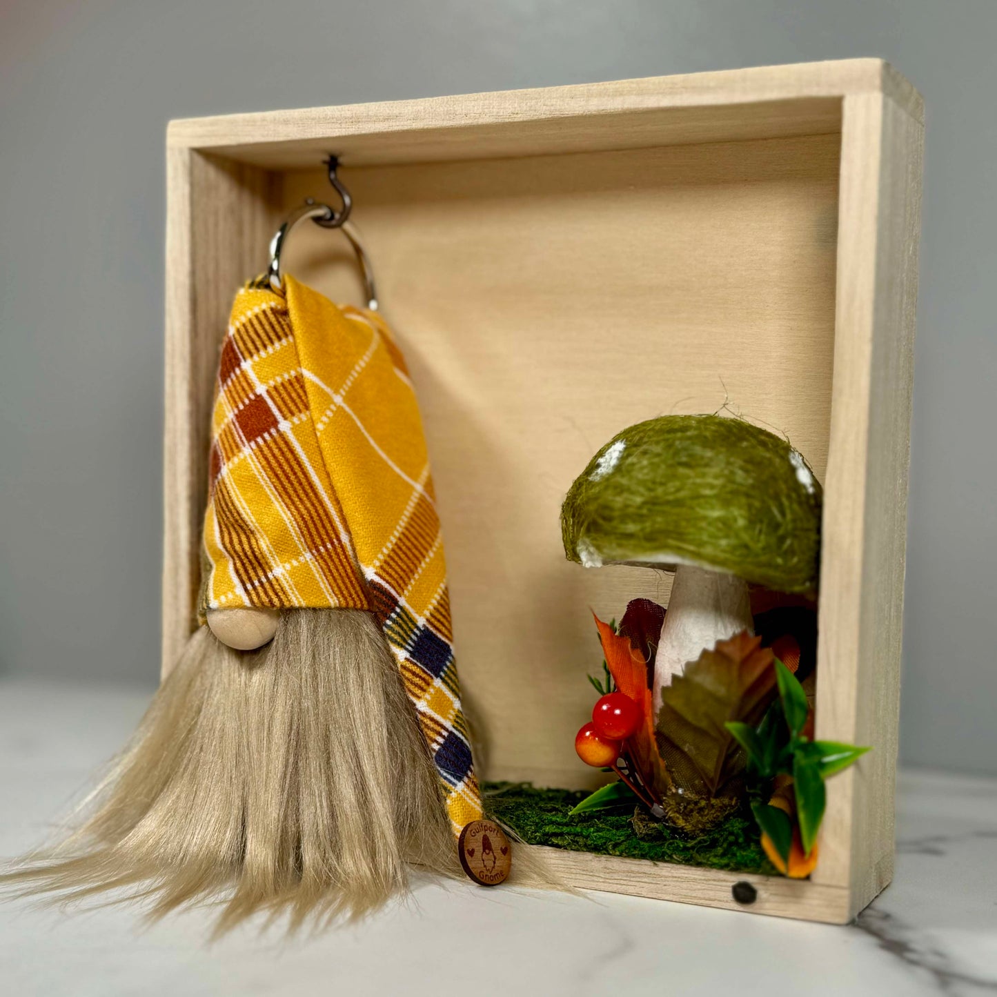 Gift Set - Fall Gnome Mushroom Decor Gift set with 4" Plush Gnome