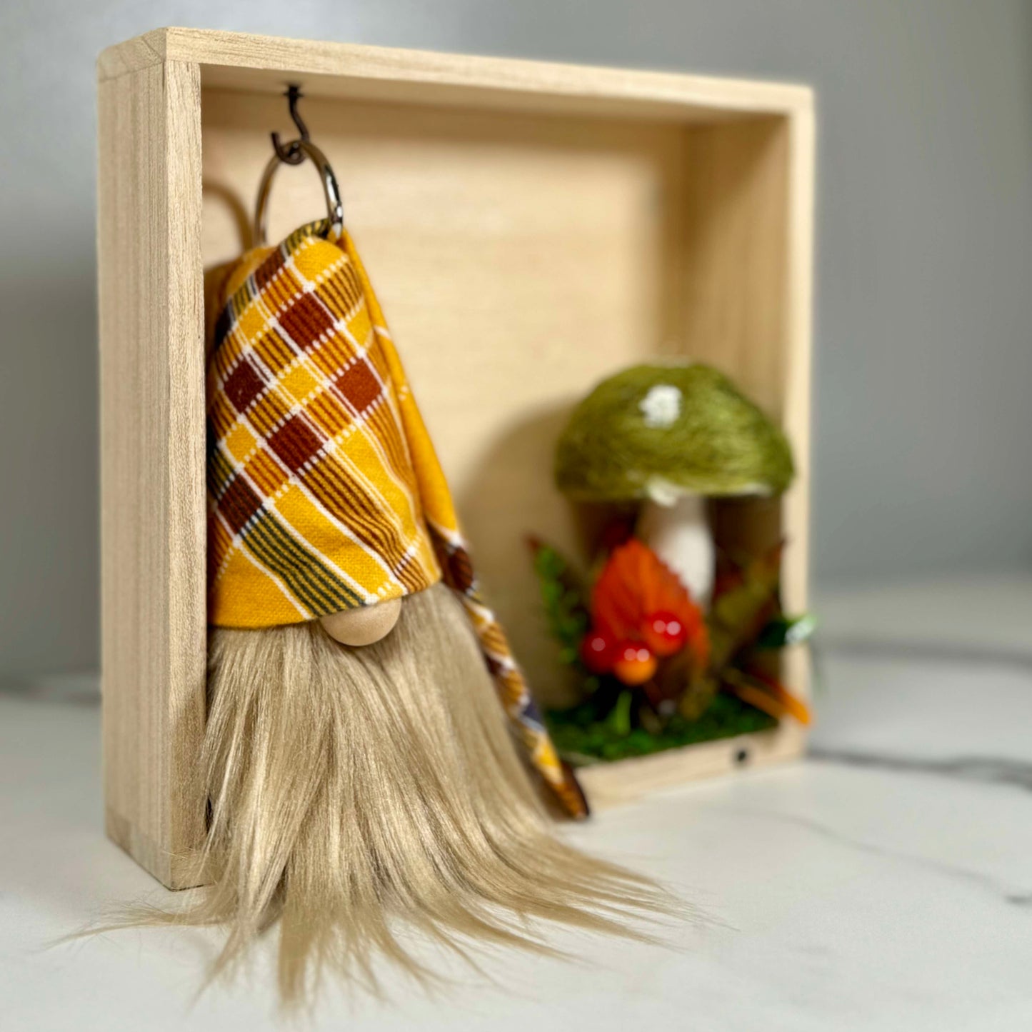 Gift Set - Fall Gnome Mushroom Decor Gift set with 4" Plush Gnome