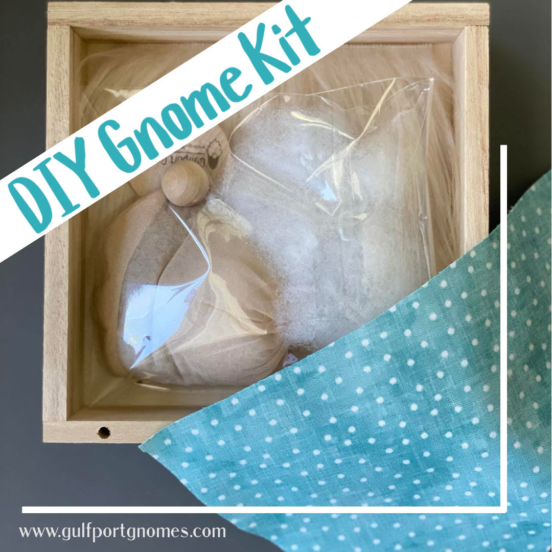 DIY Gulfport Gnome™- Make Your Own Encouragement Gnome - 4" Plush Encouragement Gnome