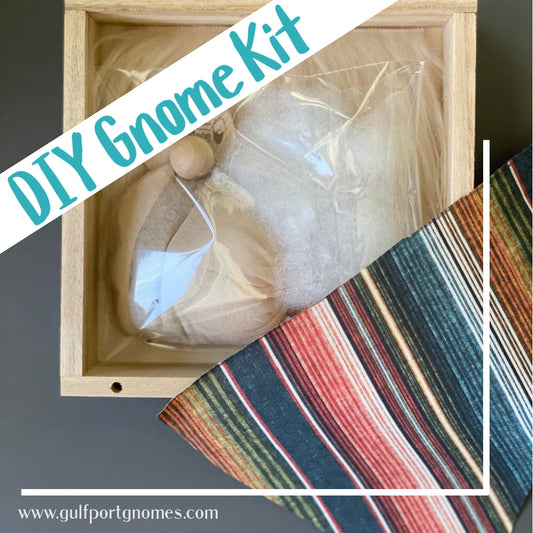DIY Gulfport Gnome™ - Make Your Own Texas Serape Collectible Decor- 4" Plush Gnome - Multi Colored Desert Decor
