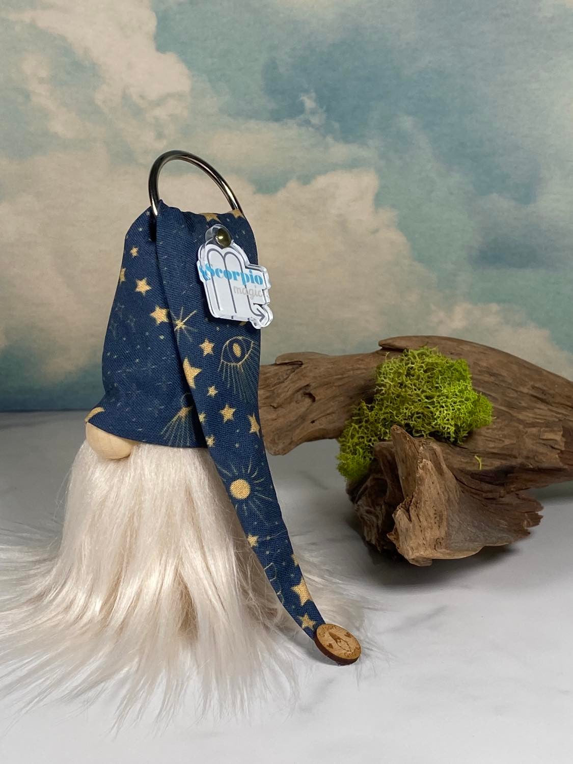 Gulfport Gnome™ - SCORPIO Zodiac Sign Gnome- 4" Plush Mini Astrological Decor-Oct 23-Nov 21
