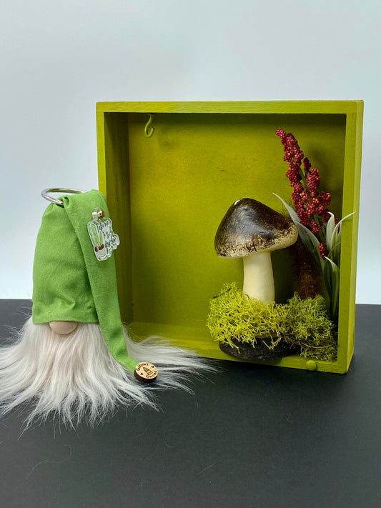 Gift Set - Woodland Enchanted Gift set with Gulfport Gnome™ - 4" Plush Gnome - Woodland Miniatures