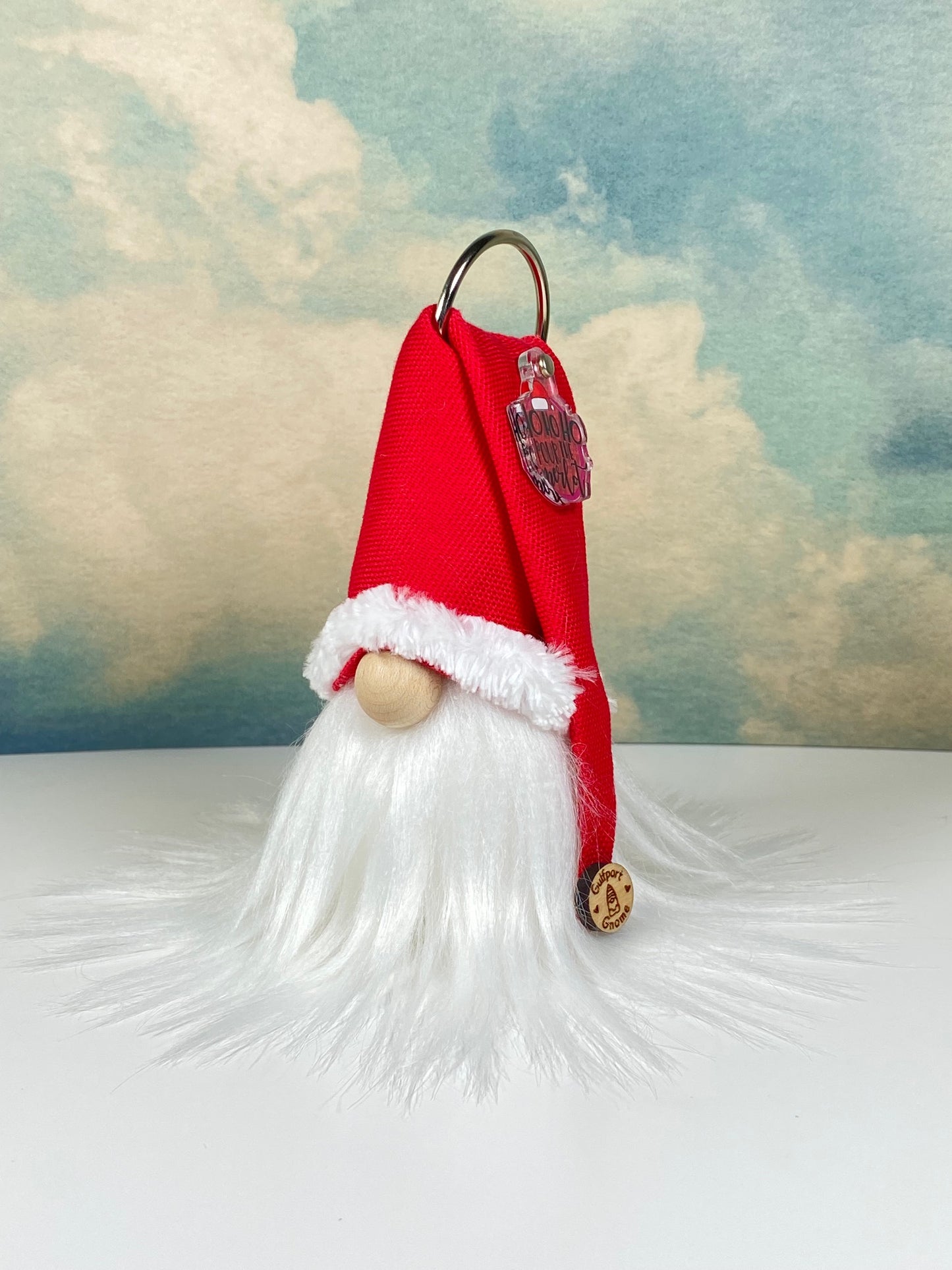 Gulfport Gnome™ - Christmas Santa Gnome - Holiday Home Decor- Wine Lovers Decor-Merlot Lovers Christmas Gift