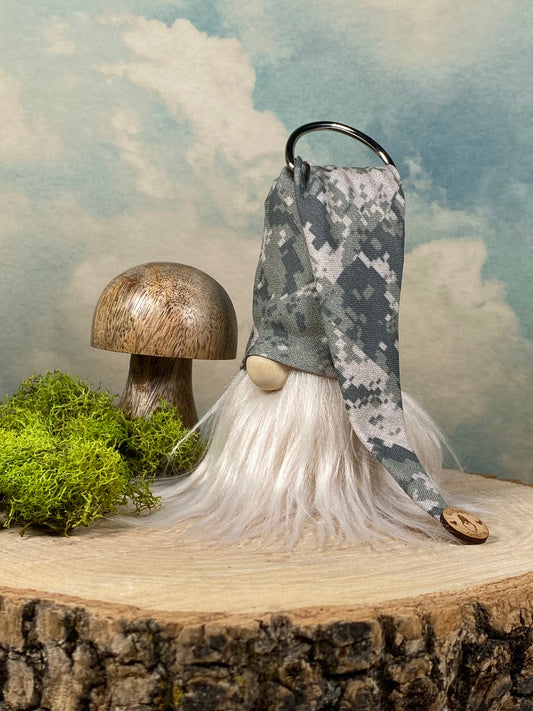 Gulfport Gnome™ - Camo Army National Guard Collectible Decor- 4" Plush Gnome - Army Gift