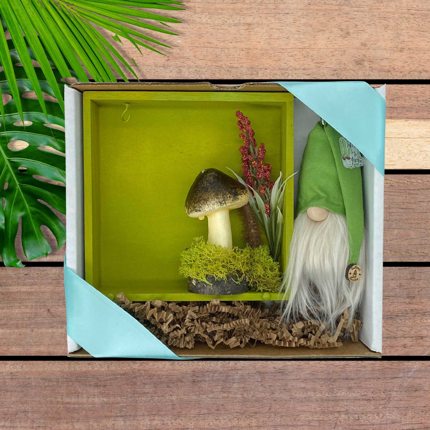Gift Set - Woodland Enchanted Gift set with Gulfport Gnome™ - 4" Plush Gnome - Woodland Miniatures