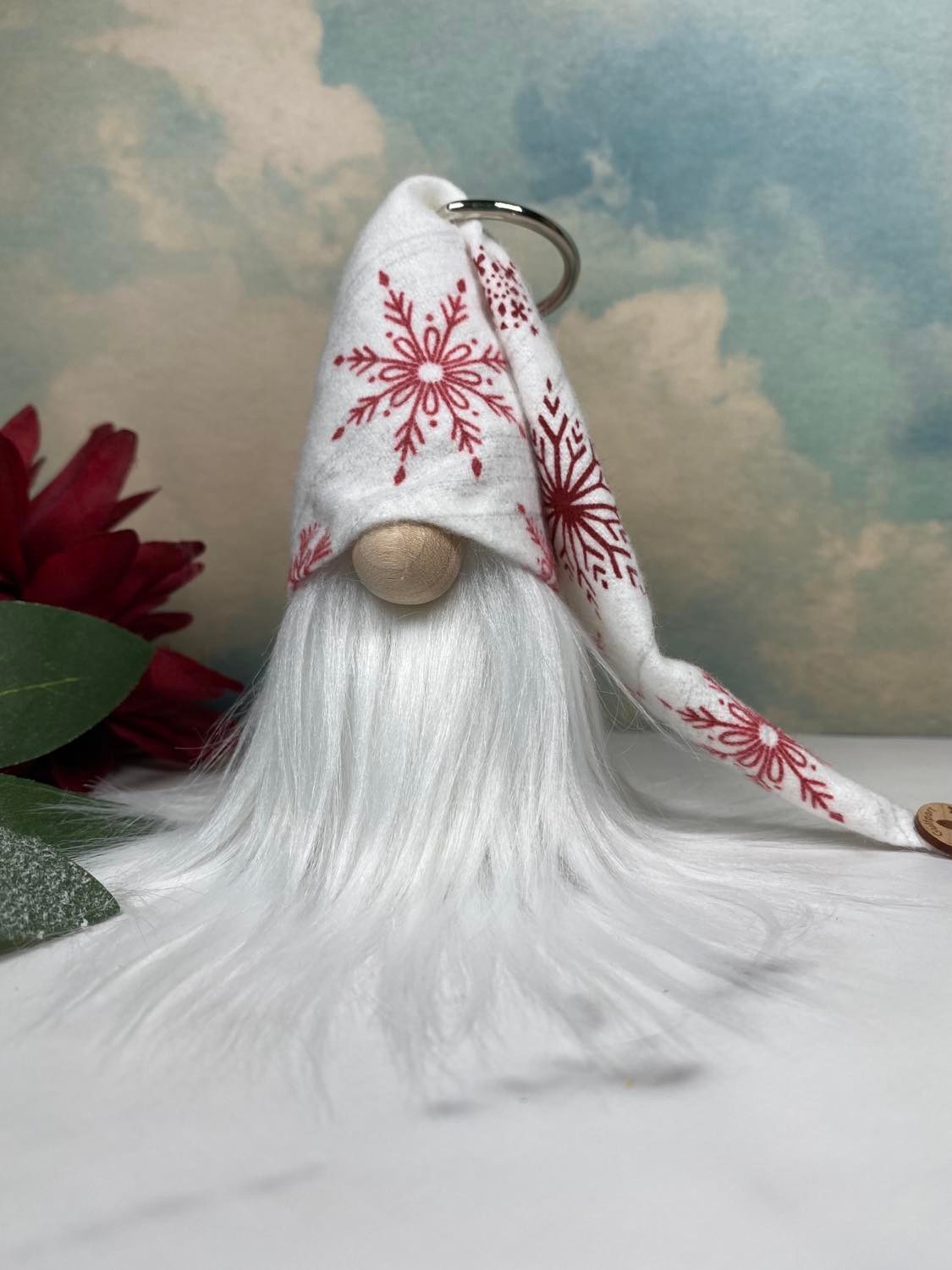 Gulfport Gnome™ - Christmas Farmhouse Gnome - Holiday Home Decor - Gnome Ornament - Farmhouse Winter Snowflake Decor