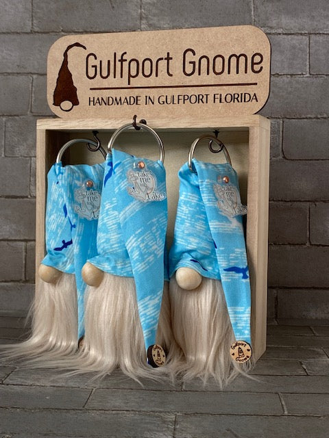 Gulfport Gnome™-Lake Life Home Decor - 4" Plush Take me to the Lake Gnome