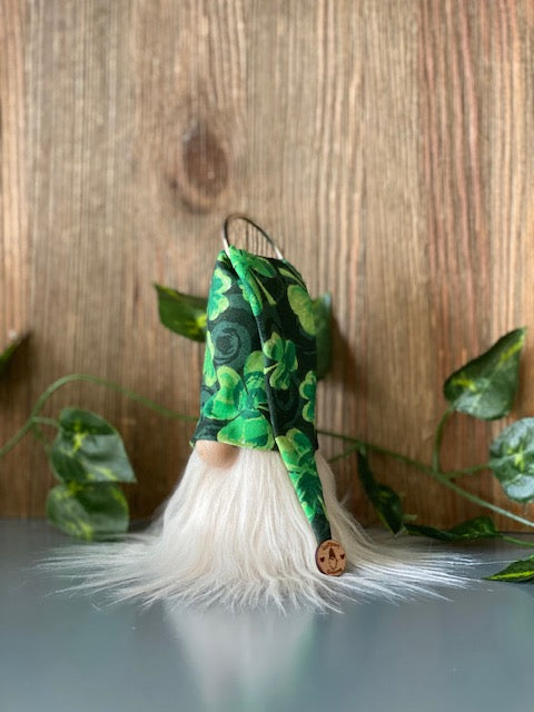 Gulfport Gnome™ - St Patricks Day Decor- 4" Plush Mini Decor Lucky Irish Gnome