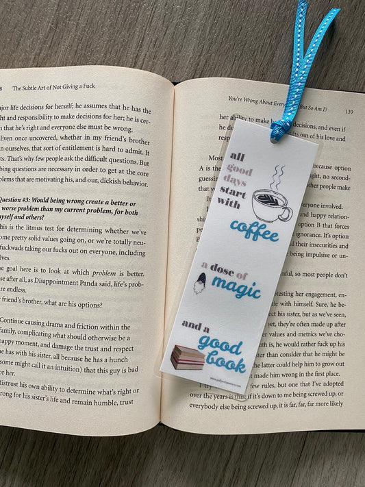 Coffee and Gnome Bookmark