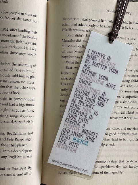 I Believe Motto for a Magical Life Bookmark