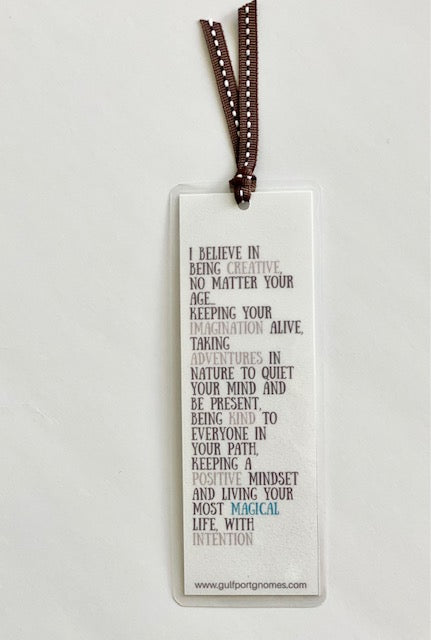 I Believe Motto for a Magical Life Bookmark