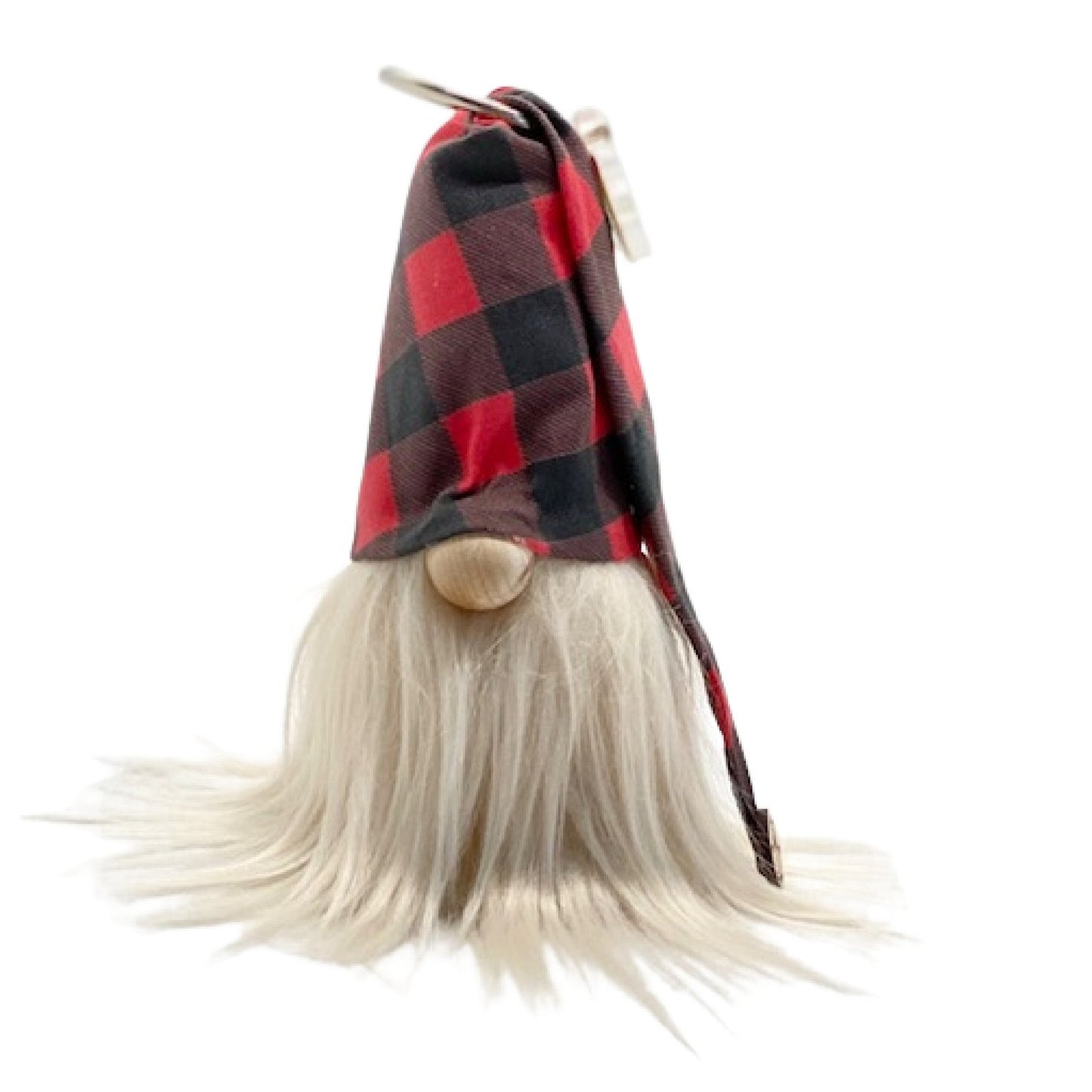 Gulfport Gnome™-Camping Home Decor - 4" Plush Mini Gnome with Red Buffalo Check Fabric