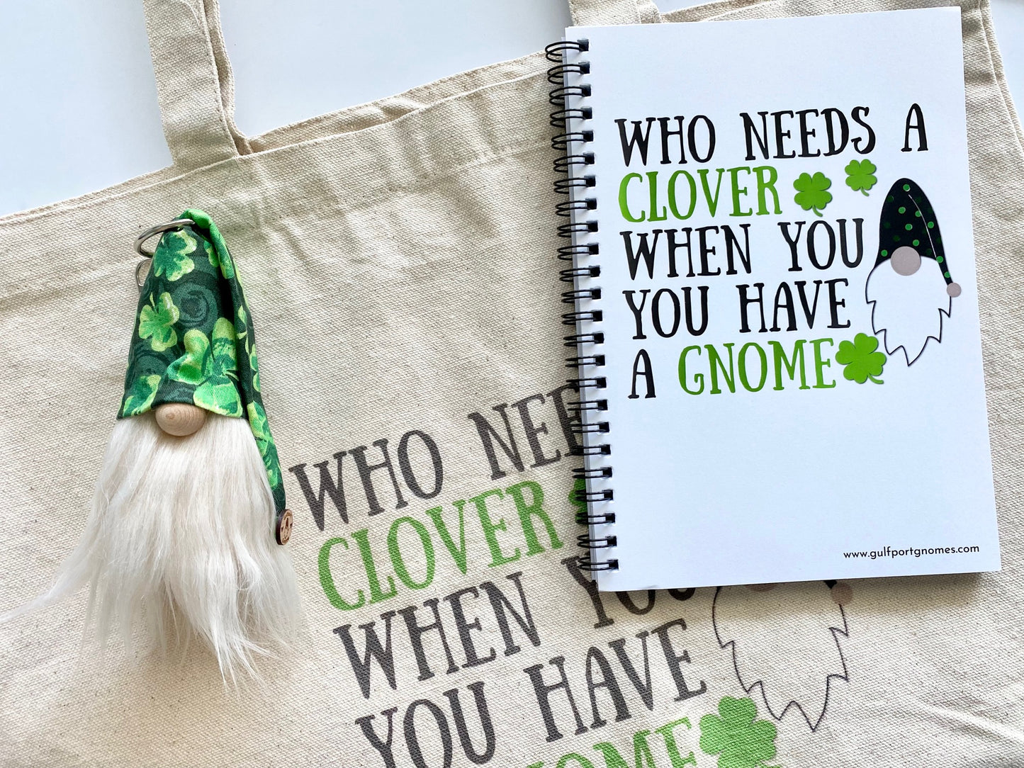 Gift Set - St Patrick's Day Gnome Gift Set with Canvas Bag and Gulfport Gnome™