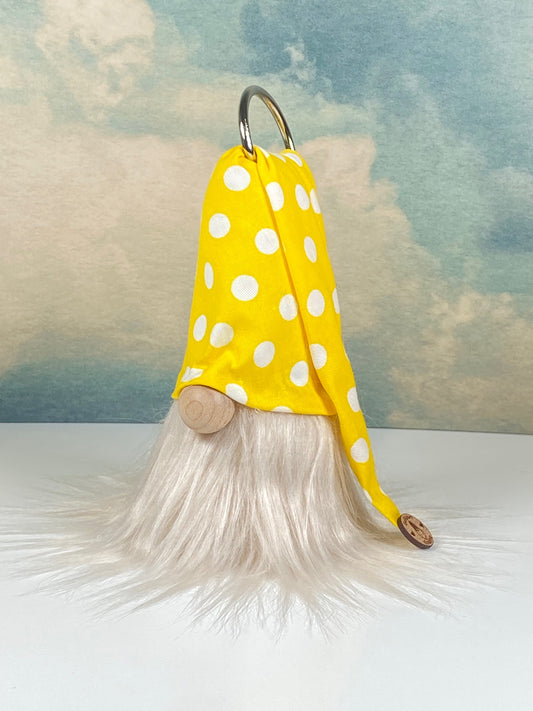 Gulfport Gnome™ - Yellow Polkadot Plush Gnome- Spring Home Decor