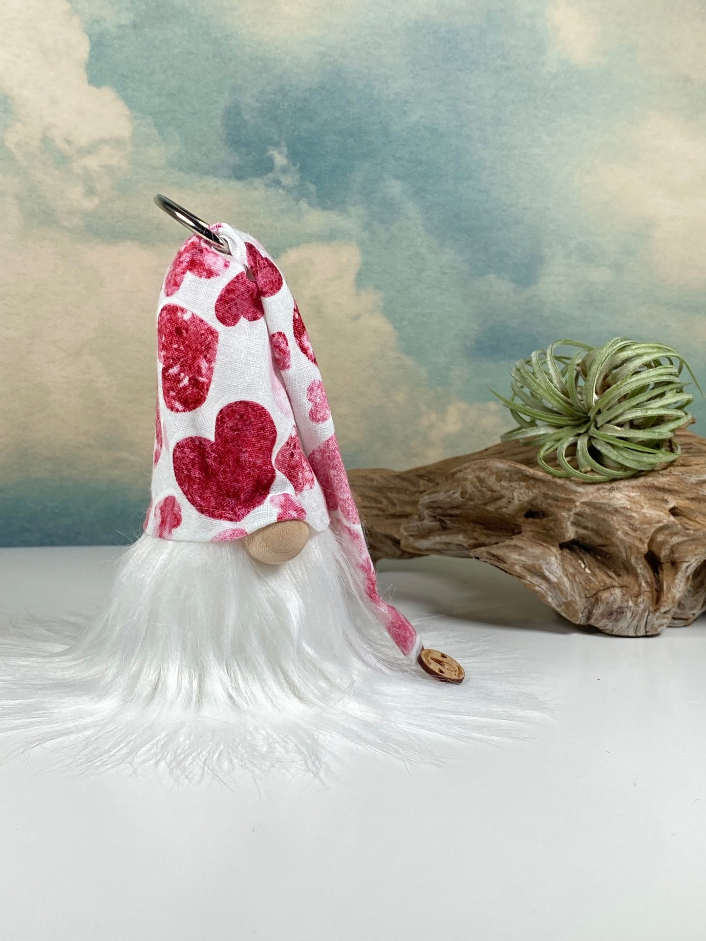 Gulfport Gnome™ - Pink and Red Hearts Decor Gnome - Limited Edition Gnome